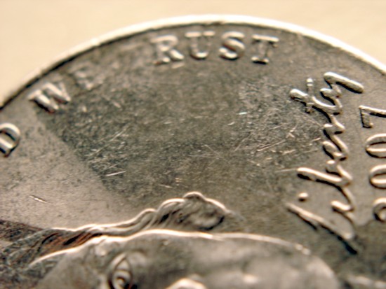 2007-P-Jefferson-Nickel,-Struck-Through-Grease